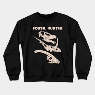 Fossil Hunter Vegan Dinosaurs Crewneck Sweatshirt